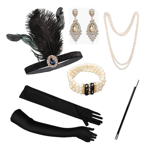 

Ensemble d'accessoires gatsby des années 1920 pour femmes