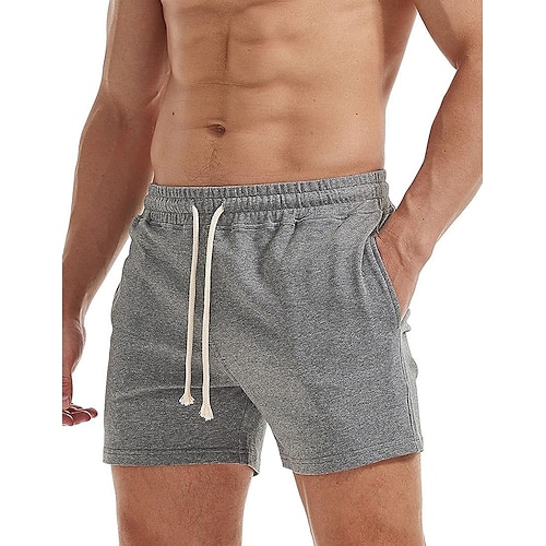 

Herren Sportliche Shorts Sweatshorts Kurze Hose Trainingsshorts Tasche Glatt Komfort Atmungsaktiv Outdoor Täglich Ausgehen 100% Baumwolle Modisch Brautkleider schlicht Schwarz Weiß