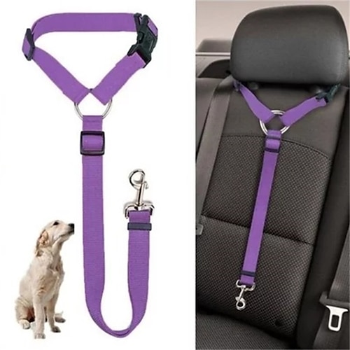 

Dog Pet Car Seat Belt Lead Belt Rear Seat Belt Adjustable Dog Rope Seat Belt
