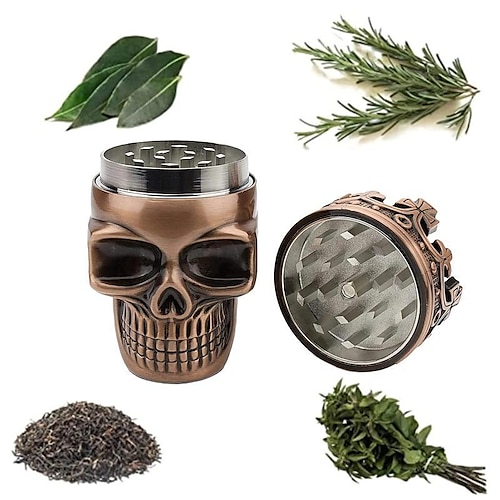 

1 Pack Herb Spice Grinder Small Grinders Skull Head Design Multi-purpose Crusher Kitchen Gadgets, Tobacco Grinder
