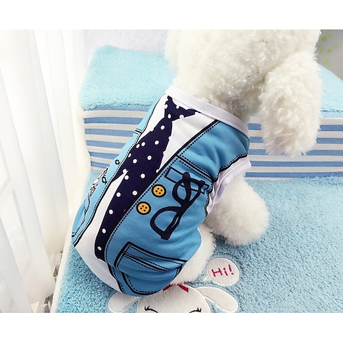 

Dog Shirt / T-Shirt Cartoon Character Sweet Casual Daily Dog Clothes Puppy Clothes Dog Outfits Comfortable Pink Blue Costume for Girl and Boy Dog Cotton XS S M L XL XXL