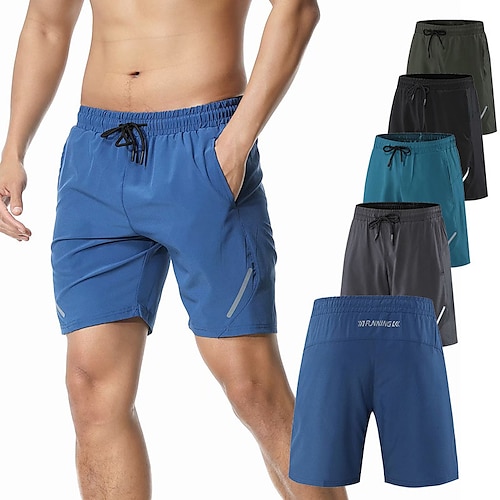 

Homens calções atléticos Shorts de Corrida Shorts casuais Bolsos Tecido Conforto Respirável Ao ar livre Diário Para Noite Moda Casual Preto Verde Tropa