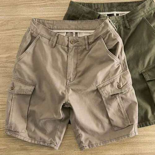 

Homme Short Cargo Shorts décontractés Poche Plein Confort Respirable Extérieur du quotidien Sortie Mode Décontractées Noir Vert Véronèse