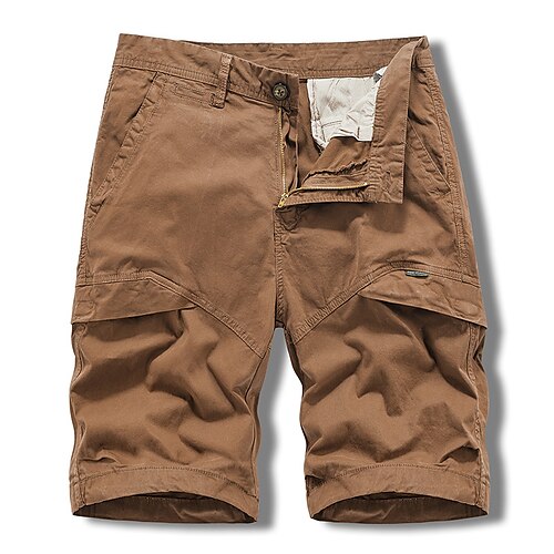 

Homme Short Cargo Shorts décontractés Poche Plein Confort Respirable Extérieur du quotidien Sortie 100% Coton Mode Décontractées Noir Vert Véronèse