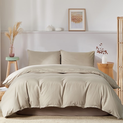 

housse de couette ensembles de literie housse de couette avec 1 housse de couette ou couvre-lit, 1 drap, 2 taies d'oreiller pour double/reine/roi (1 taie d'oreiller pour jumeau/simple)