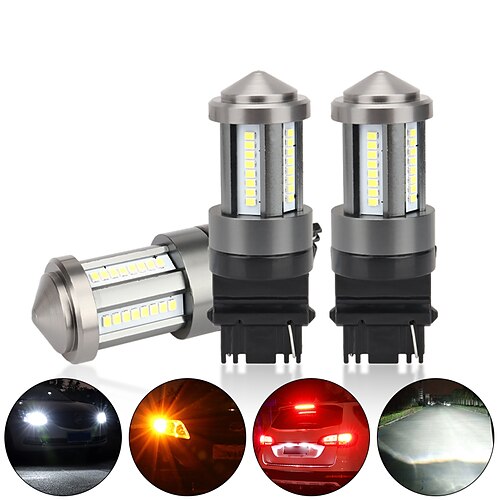 

2pcs led t25 3156 3157 lâmpada de freio de pisca de carro 40smd luzes de freio de cauda led drl lâmpada de pisca 12v