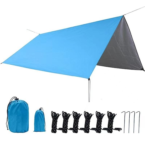 

Pano oxford para acampamento ao ar livre, guarda-sol ultraleve à prova d'água, cortina de céu para acampamento, barraca quadrada de dossel