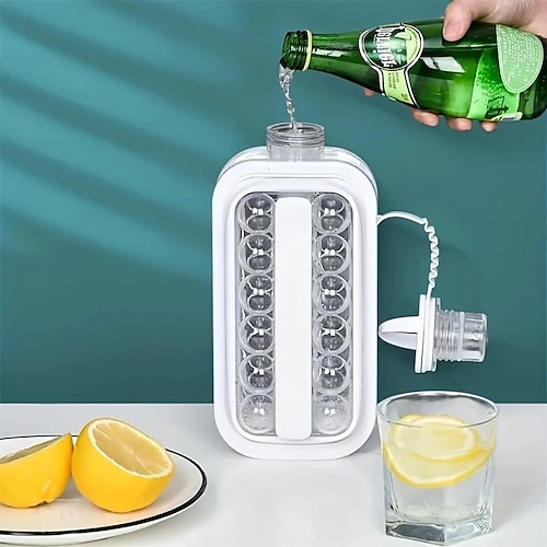 1pc Ice Ball Maker Kettle Kitchen Bar Accessories Gadgets Creative Ice Cube  Mold 2 In 1 Multifunctional Container Pot 2024 - $14.99