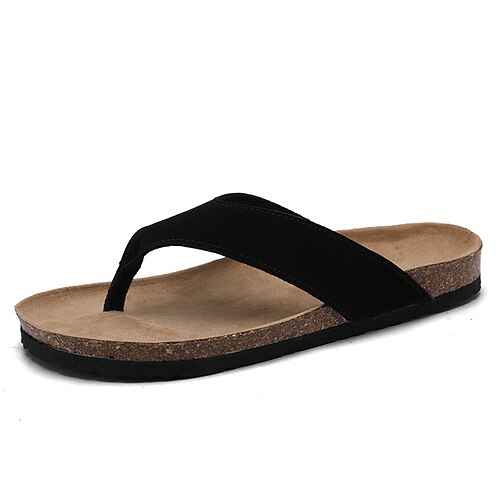 Beach Fashion Men's Slippers Casual Leather Summer Flip-flops