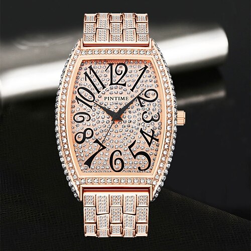 

Relógio de quartzo feminino elegante relógio de pulso analógico feminino à prova d'água relógio de quartzo pulseira de aço masculino feminino