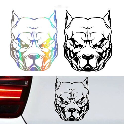 

1pc pitbull dog bulldog adesivo de carro decoração decalque à prova d' água auto estilo adesivos de carro para acessório externo de motocicleta