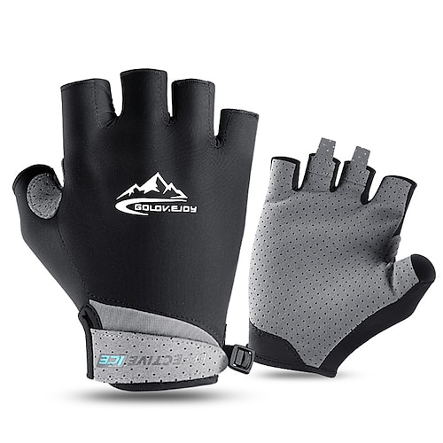 

Golf Guantes Golf Guantes de Dedos Cortados Hombre Mujer A prueba de resbalones Protección solar UV Transpirable uretano poli Chinlon Entrenamiento Exterior Deportes recreativos Negro