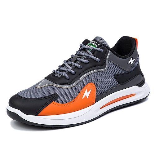 

Herren Turnschuhe Sportlicher Look Sport Täglich Wanderschuhe Stoff Atmungsaktiv Weiß Grau Frühling Herbst