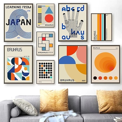 

abstrakte wandkunst leinwand geometrische poster moderne geometrische japan nordische wandkunst leinwand malerei drucke bilder für wohnzimmer dekor kein rahmen