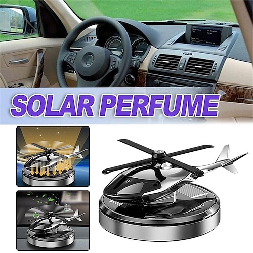 

carro solar difusor de perfume ambientador de carro perfume carro helicóptero fragrância ornamento luz de longa duração decoração de perfume