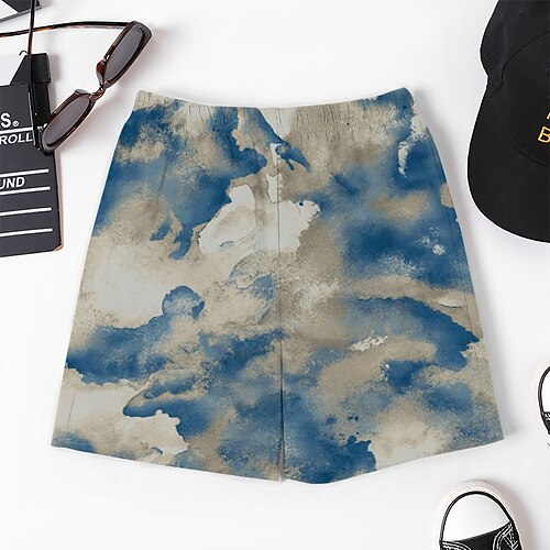 

enfants garçons camo short graphique actif extérieur 3-12 ans été bleu gris