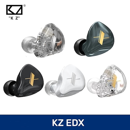 

KZ EDX Earphones Dynamic HIFI Bass Earbuds In Ear Monitor Headphones Sport Noise Cancelling Headset