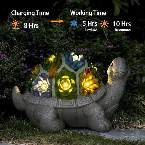 statues de jardin tortue décoration de jardin liquidation statue solaire  avec 7 lumières led ornement extérieur pour l'extérieur tortue figurines de  jardin décorations mignonnes pour patio yard de 2023 ? $35.99