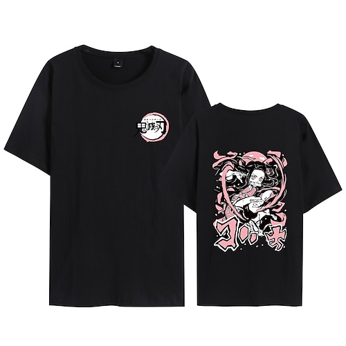 

Matador de Demônios: Kimetsu no Yaiba Kamado Nezuko Kamado Tanjiro Japonesa/Curta Imprimir Clássico Estilo de rua Camiseta Para Homens Mulheres Unisexo Adulto Hot Stamping 100% algodão Casual / Diário