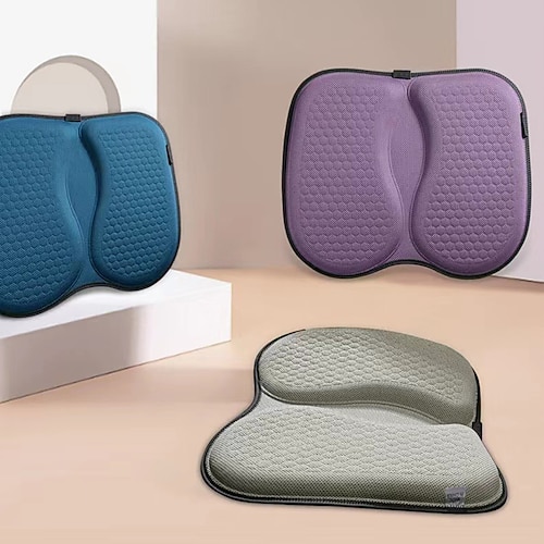 

Gel Seat Cushion Reducing Pain Of Hip Back From Long Sitting, Breathable Cooling Seat Cushion Honeycomb Design Absorbs Pressure Portable for Office Chair Sofa Car Wheelchair