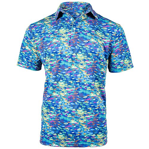 

Hombre Camiseta Camisas de polo ropa de golf Transpirable Secado rápido Ligero Manga Corta Camisas Impreso Verano Golf Bádminton Al Aire Libre