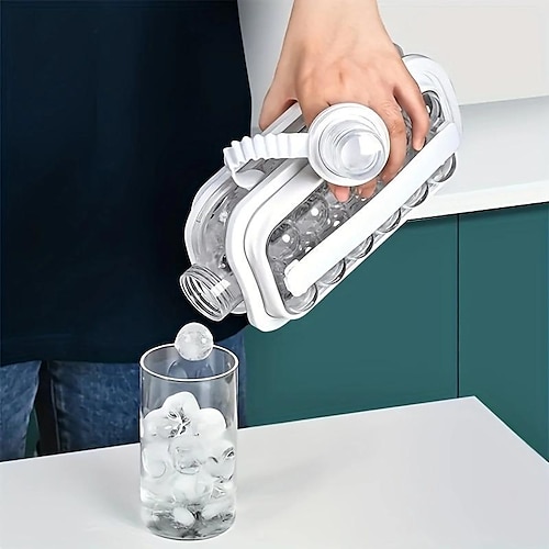 1pc Ice Ball Maker Kettle Kitchen Bar Accessories Gadgets Creative Ice Cube  Mold 2 In 1 Multifunctional Container Pot