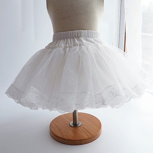 

Prinzessin Braut 1950s Elegant Cosplay - Lolita Rokoko Viktorianisch Vintage inspiriert Mittelalterlich Ballkleid A-Linie Kleid Minimantel Tutu Krinoline Ballkleid Mädchen Kinder Kostüm Jahrgang