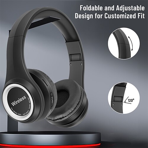 

AKZ-K83 Fone de ouvido Sobre o ouvido Bluetooth 5.3 Cancelamento de Ruído Esportivo Impermeável para Apple Samsung Huawei Xiaomi MI Uso Diário Celular Computador PC