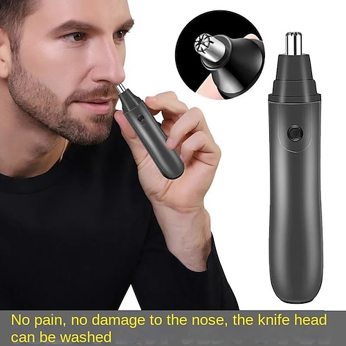 

Ear And Nose Hair Trimmer Clipper, Professional Eyebrow Facial Hair Trimmer For Men Women With IPX5 Waterproof Dual Edge Blades, Easy Cleansing