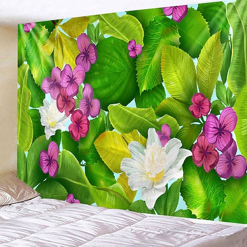 

Blumenmuster zum Aufhängen, Wandteppich, Wandkunst, großer Wandteppich, Wanddekoration, Fotografie, Hintergrund, Decke, Vorhang, Zuhause, Schlafzimmer, Wohnzimmer, Dekoration, Lotus, tropisch