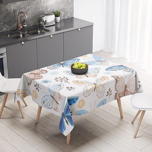 

Waterproof Tablecloth Table Cloth Spring Tablecloth Round Outdoor Cloth Table Cover Oval Rectangle For Picnic,Wedding,Dining,Easter