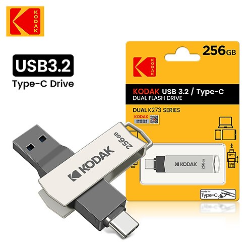 

Original kodak k133 u disco usb3.0 32gb 64gb metal flash drive coche usb3.2 flash drive 128g 256gb velocidad 120 mb/s memoria stick