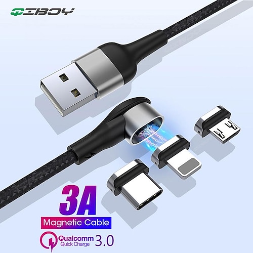 

Multi-Ladekabel 3,3 Fuß 6,6 Fuß USB A auf Lightning / Mikro / USB C 3 A Ladekabel Schnellladen Hohe Datenübertragung Nylon geflochten Langlebig 3 in 1 Für MacBook iPad Samsung Handy-Zubehör