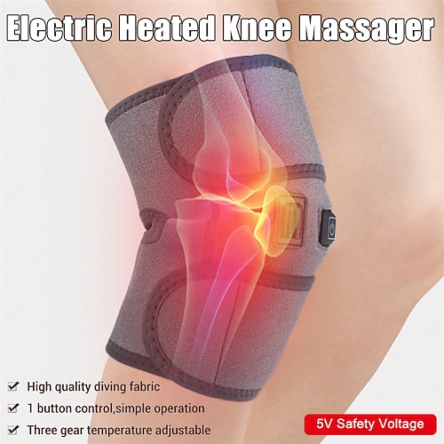 Electric Heated Knee Massager Physiotherapy Joint Heating Vibration Knee  Pads Pain Relief Warm Wrap Knee Elbow Leg Massager 2024 - $16.99