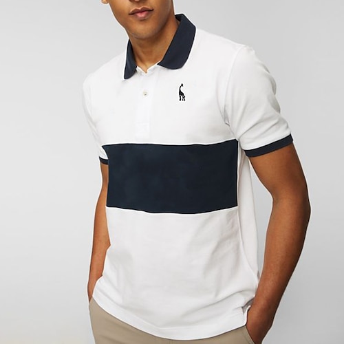 

Homens Camisa polo de caminhada Camisa de golfe Respirável Secagem Rápida Macio Manga Curta Blusas Normal Bloco de cor Verão Primavera Treino de Ginástica Golfe Badminton