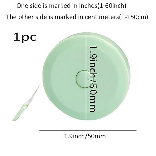 1pc Soft Tape Double-sided Measuring Tape, Ideal For Measuring Body, Fabric,  Sewing, Cutting, Knitting, Diet, Black