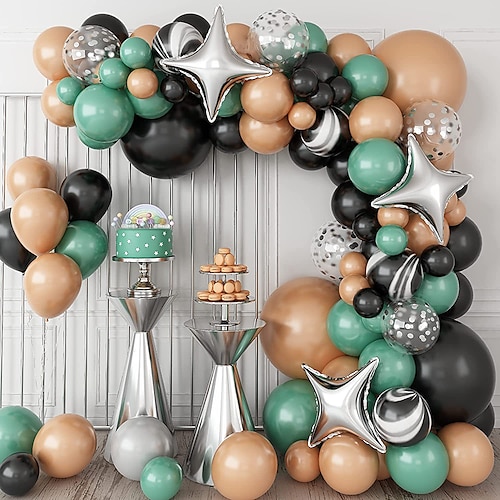 

94pcs Vintage Cocoa Balloon Chain Birthday Party Theme Party Decoration Balloon