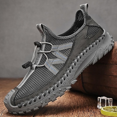 

Hombre Zapatillas de deporte Zapatos Confort Deportivo Casual Exterior Playa Senderismo Agua Malla Transpirable Negro Gris Verano