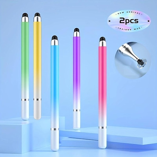 

2 Pack 2 In 1 Stylus Pen Cellphone Tablet Capacitive Touch Pencil For Iphone Samsung Universal Android Phone Drawing Screen Pencil