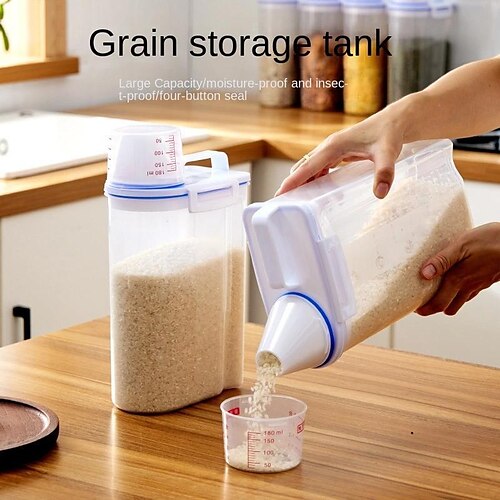 1pc Transparent Portable Insect-proof And Moisture-proof Flour