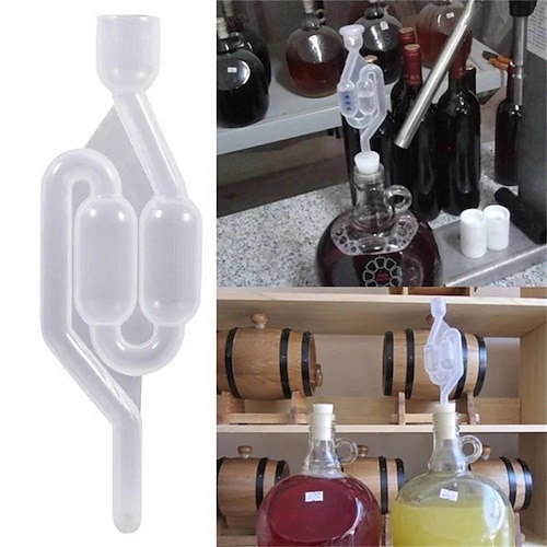 

vinification soupape d'échappement fermenteur vin à sens unique sas bière brassage fermentation clapet anti-retour sas en plastique joint d'eau maison