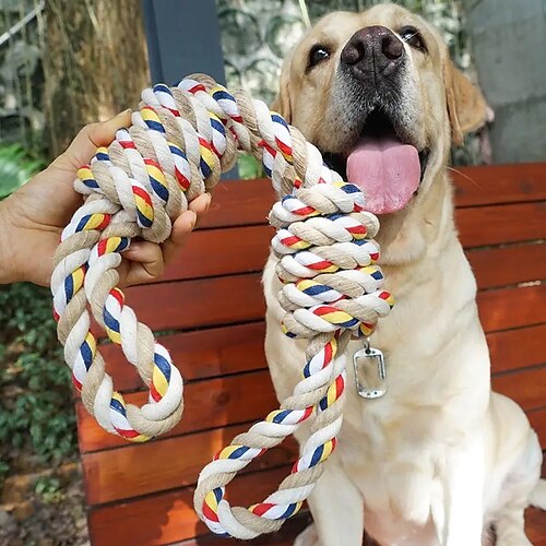 

Hunde-Haustierbedarf für große Hunde, Hunde-Baumwollseil-Spielzeug, großer mittelgroßer Hund, interaktives Hundespielzeug