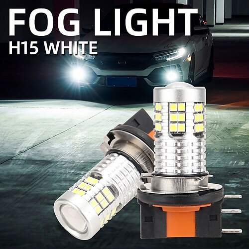 

2 stücke h15 auto nebel glühbirne 3030 39smd led scheinwerfer tagfahrlicht auto scheinwerfer lichter nebel scheinwerfer auto zubehör 12 v