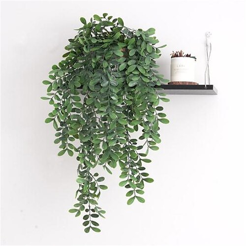 

Simulated Plant Locust Leaf Wall Hanging Vine Green Leaf Chlorophytum Comosum Vine Living Room Home Decoration Simulated Green Plant Vine 62CM