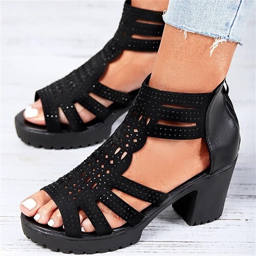 Chunky heel outlet gladiator sandals