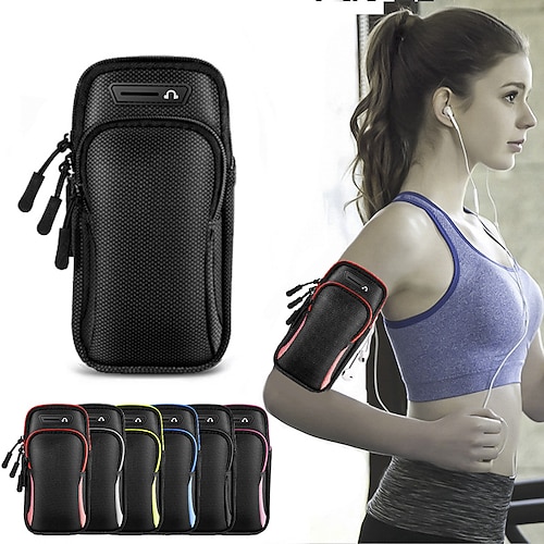 

Brazalete de teléfono Brazalete para correr para Ejercicio al Aire Libre Corriendo Correr Bicicleta Bolsas de Deporte Portátil Listo para vestir Material impermeable Hombre Mujer Bolsa para correr