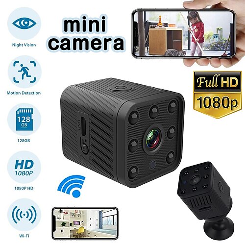 

Mini caméra de surveillance de sécurité wifi vision nocturne petite maison intelligente action caméras ip caméra sans fil dvr enregistreur de boucle vidéo