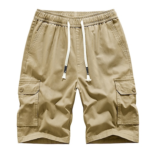 

Homme Short Cargo Shorts décontractés Poche Plein Confort Respirable Extérieur du quotidien Sortie 100% Coton Mode Décontractées Noir Vert Véronèse