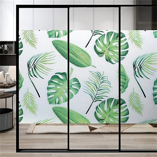 

Autocollant de fenêtre transparent auto-adhésif isolation thermique film de verre dépoli autocollant de fenêtre de salle de bain 45200cm/17.778.7in