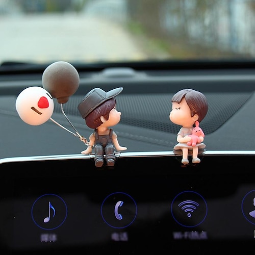 

StarFire Car Decoration Cute Cartoon Couples Action Figure Figurines Balloon Ornament Auto Interior Dashboard Accessories Car Accessories For Girls Gifts